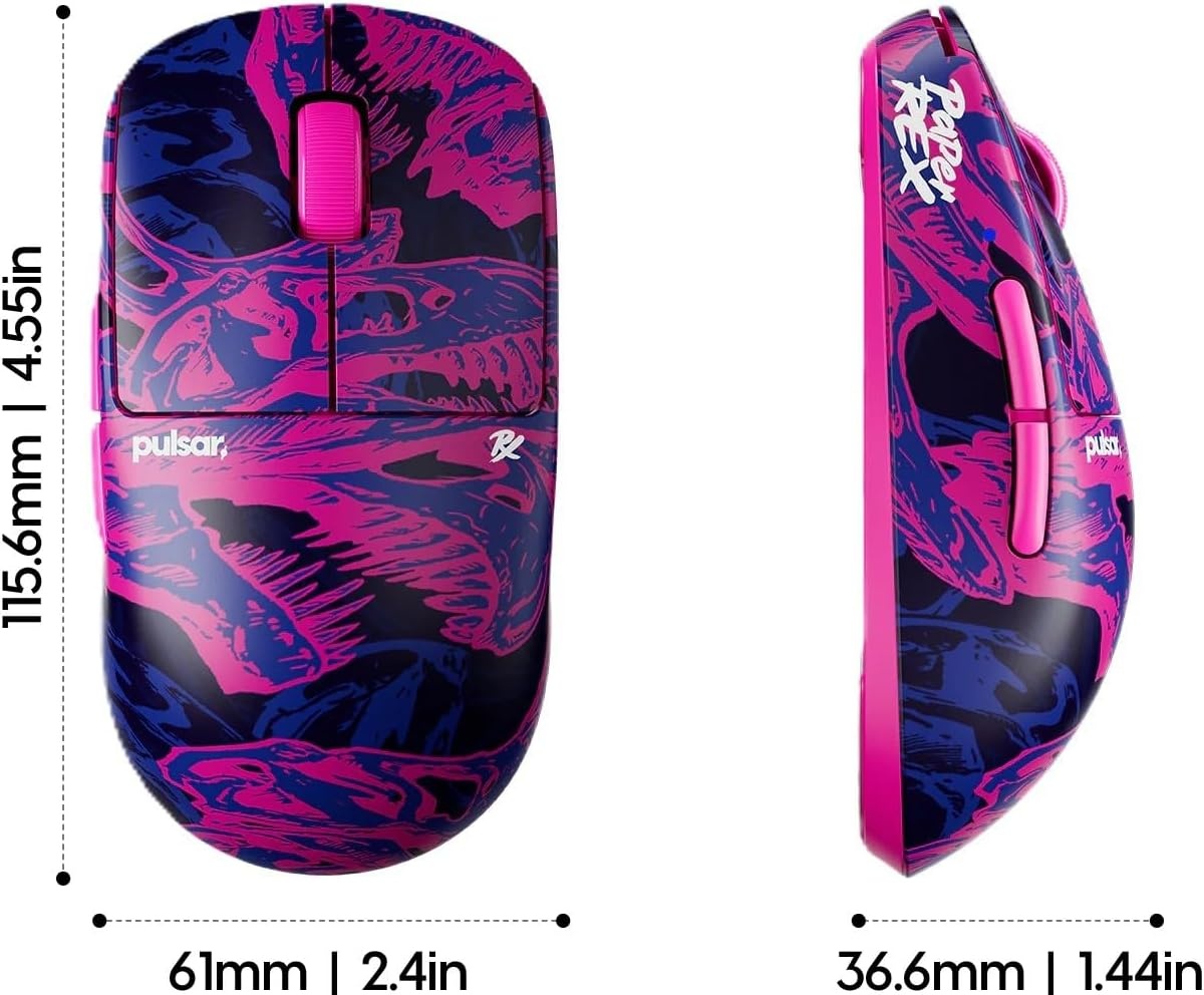 image:imagePulsar Gaming Gears X2 Crazylight Wireless Gaming Mouse Ultra Lightweight 138 oz 39g Optical Switch 32000 DPI 750 IPS XS1 Sensor 8k Compatible Medium Bruce Lee 85th EditionPRX Edition