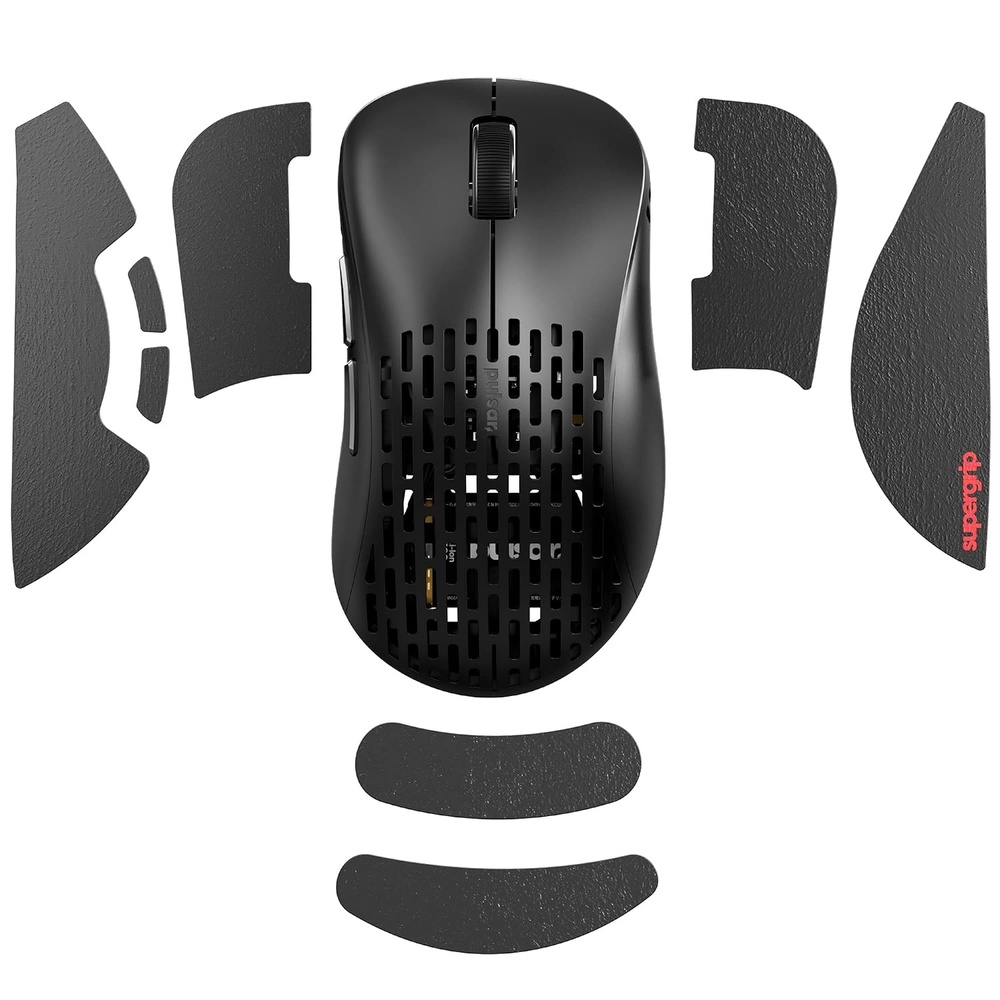 image:imagePulsar Gaming Gears SUPERGRIP Griptape Set for Xlite v3 ES v3 Medium Sweat Absorbing High Performance Anti Slip 3M Adhesive no Residue Mouse Grip Tape UltraThin 05mm 002inMini