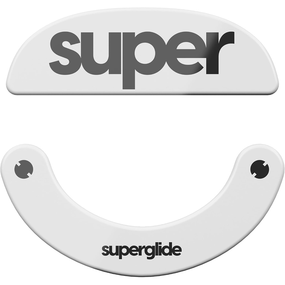 image:imagePulsar Gaming Gears Superglide2 TypeC Mouse Skates for X2 White  MicroTextured Control Surface Smooth Glide Precise Stopping Control Durable Aluminosilicate Glass Rounded EdgesWhite