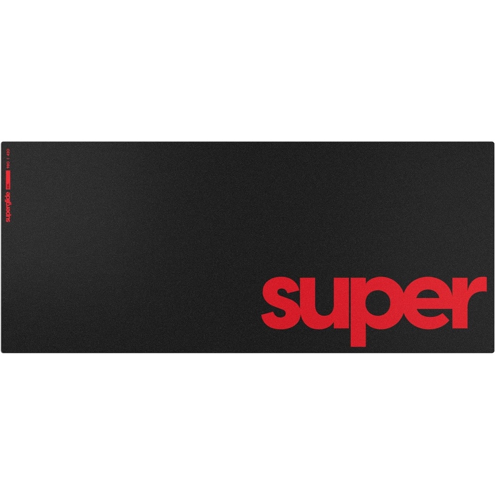 image:imagePulsar Superglide Glass Gaming Mouse Pad v2 ALUMINOSilicate Glass Surface AntiSlip Fully Molded highDensity Silicone Rubber 165in x 13in L RedBlack