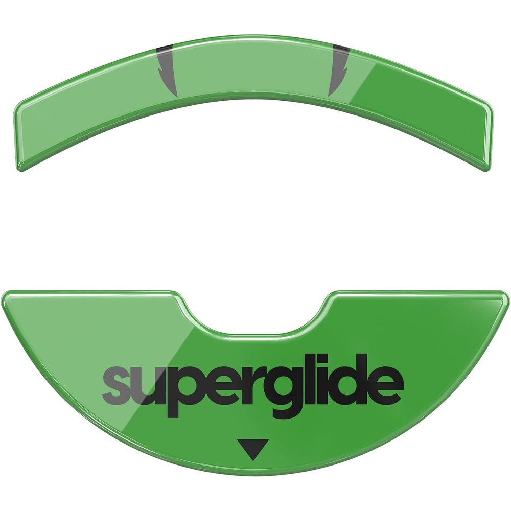 image:imageSuperglide Glass Mouse Skates  Consistent Controllable Glide Polished Round Edge Super Balanced Gaming Mouse Feet with Durable Sole for Razer Viper v3 Pro TypeC WhiteGreen