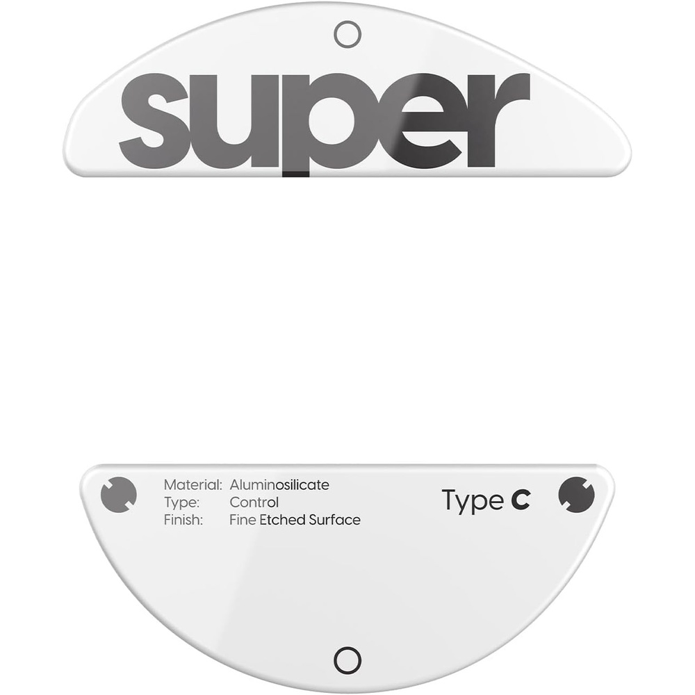 image:imageSuperglide Glass Mouse Skates  Super Smooth Glide Polished Round Edge Super Fast Gaming Mouse Feet with Durable Sole for Pulsar X3 LHD Series TypeC WhiteWhite