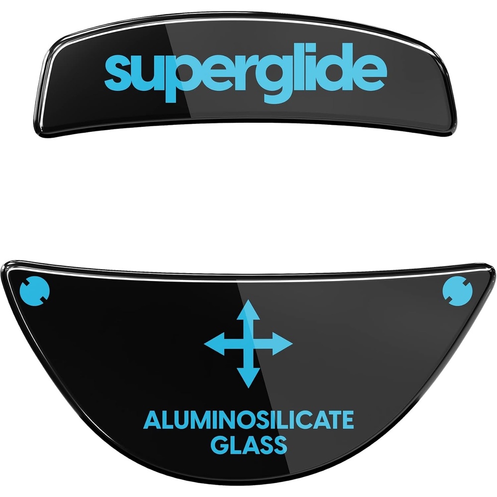 image:imageSuperglide Mouse Feet for Roccat Kone ProPro Air Black  Ultra Strong Flawless Glass Fastest and Smoothest Super Fast Smooth and Durable Sole