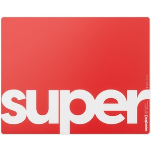 Pulsar Gaming Gears Superglide Pad v3 Glass Mouse Pad, XL, White | Speed-focused glass gaming mousepad designed for faster, smoother glide and consistent control(Red)