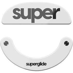 Pulsar Gaming Gears Superglide2 Type-C Mouse Skates for X2, White | Micro-Textured Control Surface, Smooth Glide, Precise Stopping Control, Durable Aluminosilicate Glass, Rounded Edges(White)