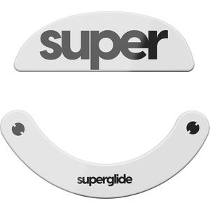 Pulsar Gaming Gears Superglide2 Type-C Mouse Skates for Xlite, White | Micro-Textured Control Surface, Smooth Glide, Precise Stopping Control, Durable Aluminosilicate Glass, Rounded Edges(White)