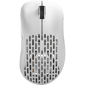 Pulsar x Quiccs Limited Edition – Xlite v4 Wireless Gaming Mouse, Ultra Lightweight 1.9 oz (54g), Ergonomic, Optical Switch, 32000 DPI, 750 IPS, XS-1 Sensor, 8k Compatible (Mini)(White)