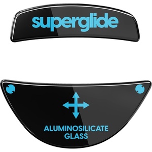 Superglide Mouse Feet for Roccat Kone Pro/Pro Air, Black | Ultra Strong Flawless Glass, Fastest and Smoothest, Super Fast Smooth and Durable Sole