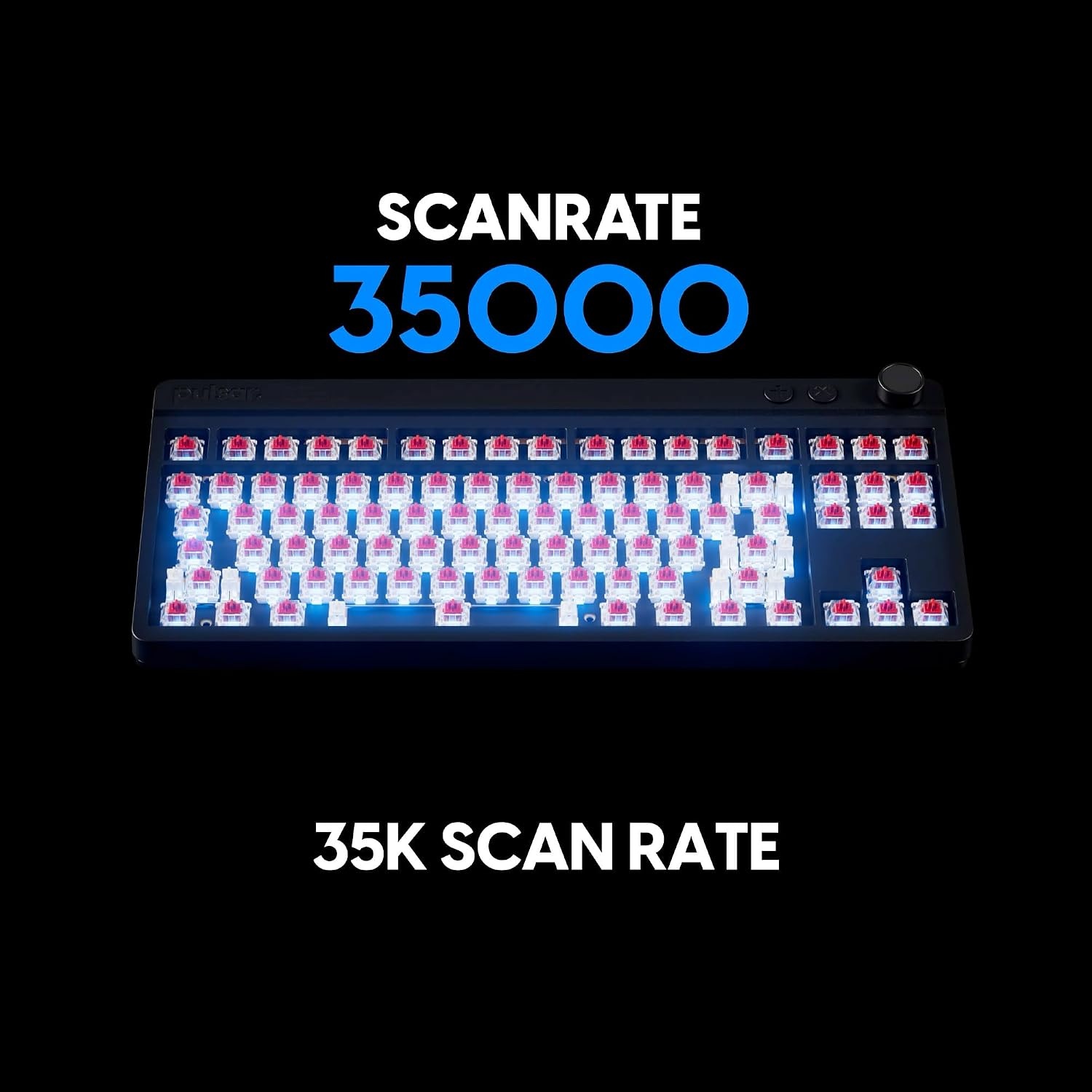 image:imagePulsar Gaming Gears Xboard MS TKL Gaming Keyboard 80 ANSI Black Tenkeyless mechanical gaming keyboard designed for speed precision and daily use