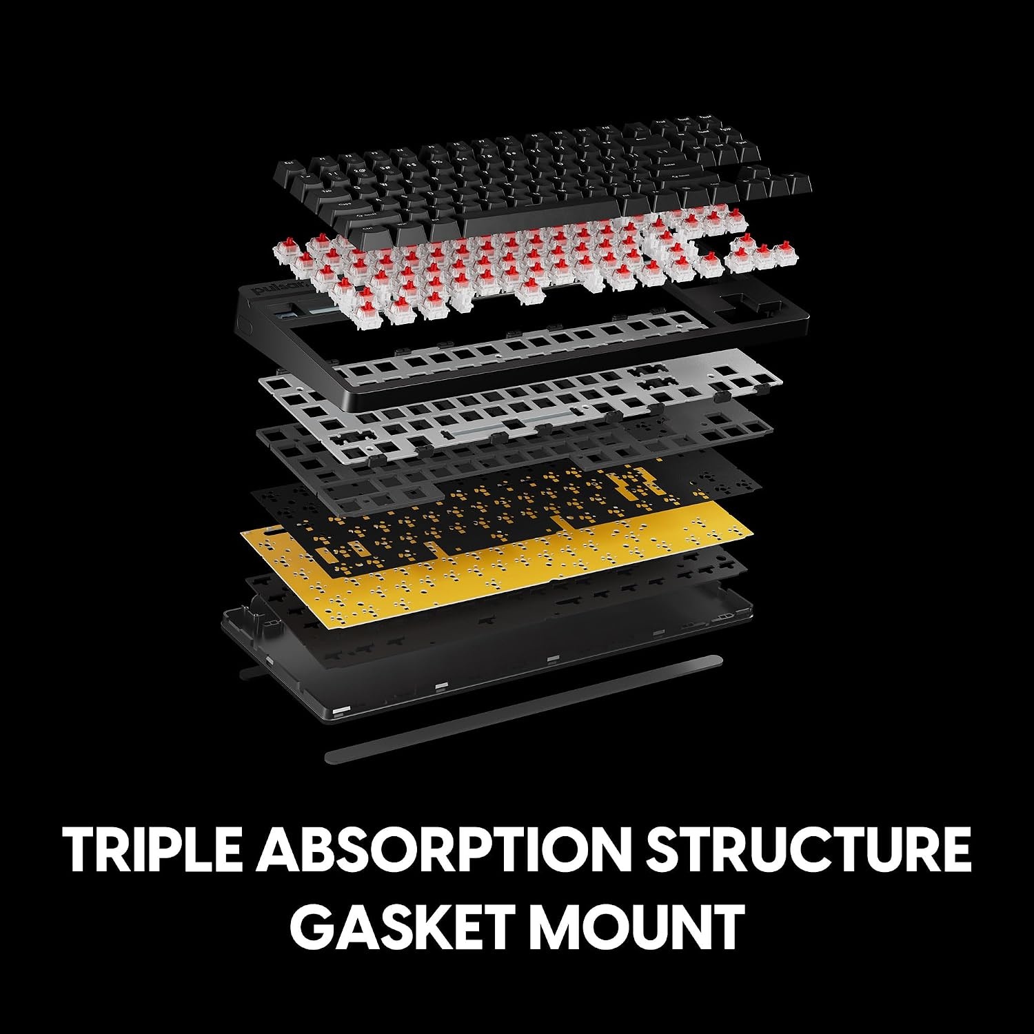 image:imagePulsar Gaming Gears Xboard MS TKL Gaming Keyboard 80 ANSI Black Tenkeyless mechanical gaming keyboard designed for speed precision and daily use