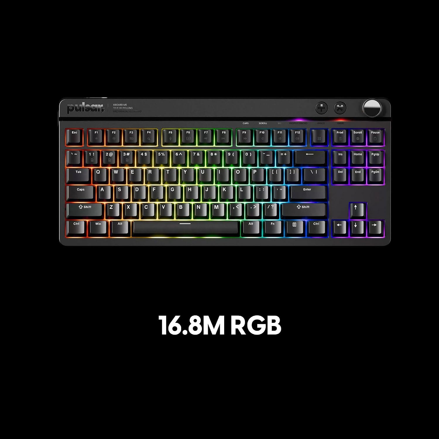 image:imagePulsar Gaming Gears Xboard MS TKL Gaming Keyboard 80 ANSI Black Tenkeyless mechanical gaming keyboard designed for speed precision and daily use