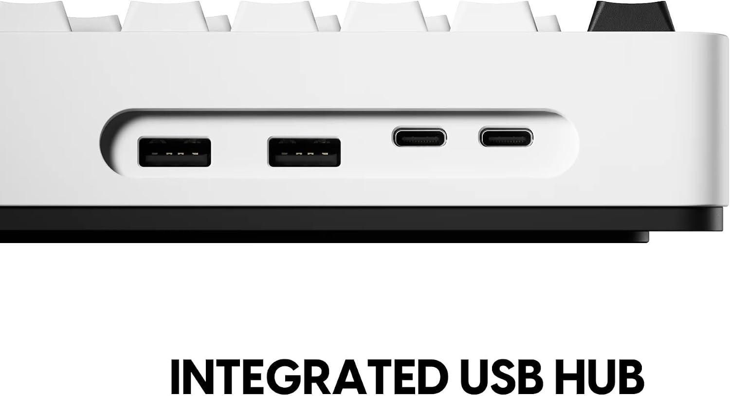 image:imagePulsar XBOARD QS Mechanical Gaming Keyboard QMKVIA Hot Swappable Linear Switch TKL Layout Gasket Mount Aluminum Frame RGB LED Backlit Knob Dual PC Quick Switch for MacWindows White Premium 88key tenkeyless mechanical gaming keyboard with Quick Switching Technology dual USBC computer connectionsWhite