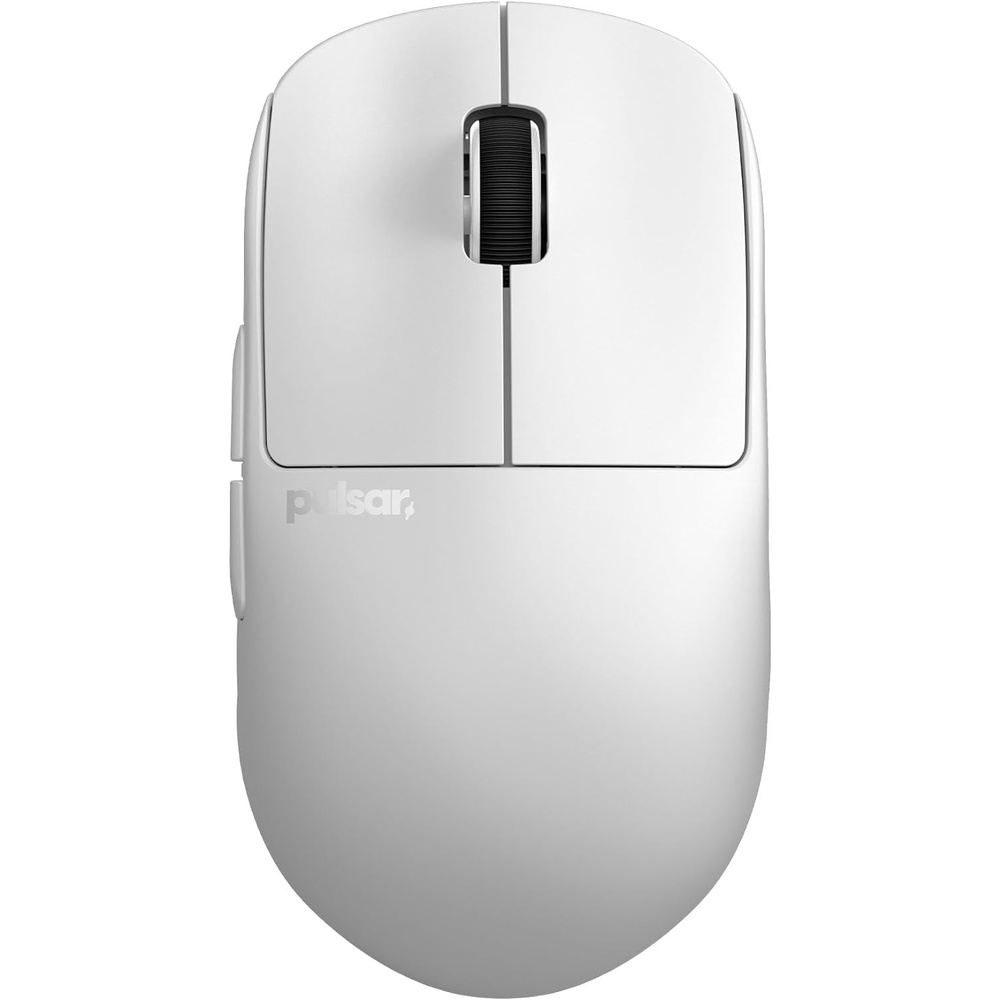 image:imagePulsar Gaming Gears  X2H eS Wireless Gaming Mouse Symmetrical Optical Switch OLED Display Driverless PAW3395 Sensor 100H Battery 4K dongle Included Medium BlackWhite
