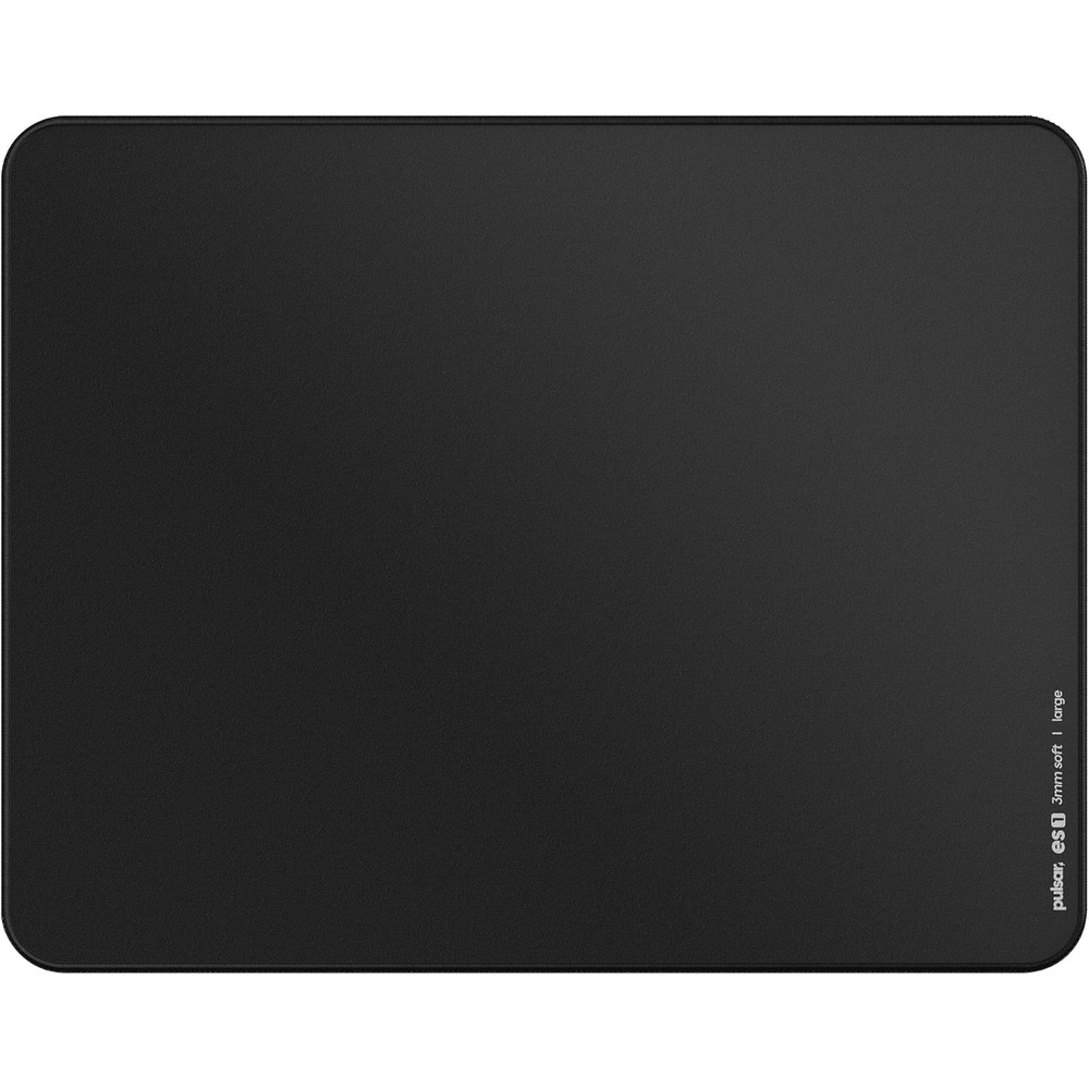 image:imagePulsar Gaming Gears ES1 3mm Gaming Mouse Pad L Black  AntiSlip Base AntiFray Precision Stitching Medium to high Glide SpeedBlack