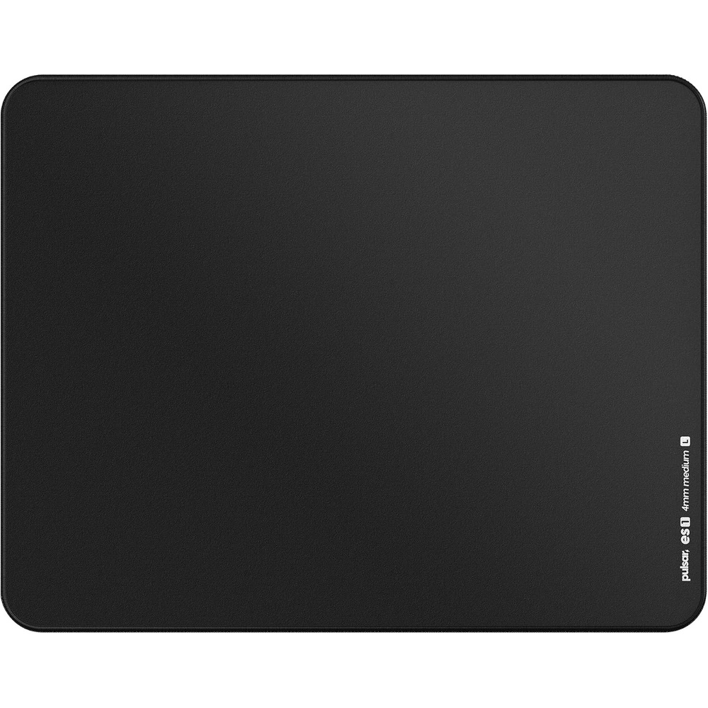 image:imagePulsar Gaming Gears ES1 4mm Gaming Mouse Pad L Black  AntiSlip Base AntiFray Precision Stitching Medium to high Glide SpeedBlack