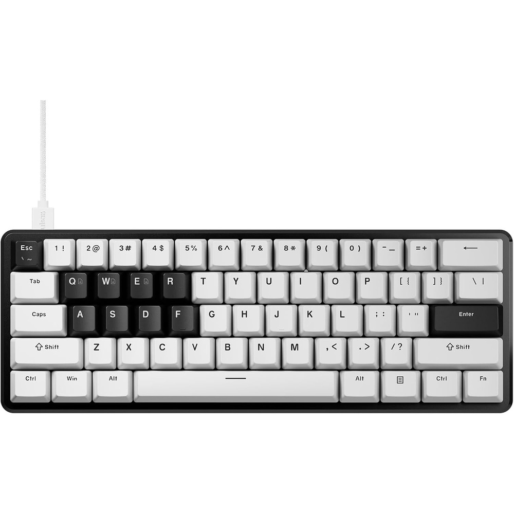 image:imagePulsar Gaming Gears PCMK3HE Gaming Keyboard 60 ANSI White  Compact 60 Hall Effect gaming keyboard designed for fast response precise control and competitive gameplayWhite