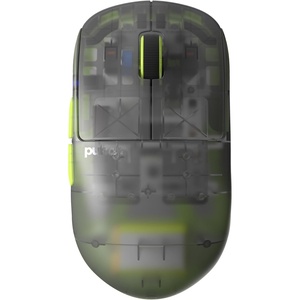 Pulsar Gaming Gears – X2H eS Wireless Gaming Mouse, Symmetrical, Optical Switch, OLED Display, Driverless, PAW3395 Sensor, 100H Battery, 4K dongle Included (Medium, Black)(Acidic green)